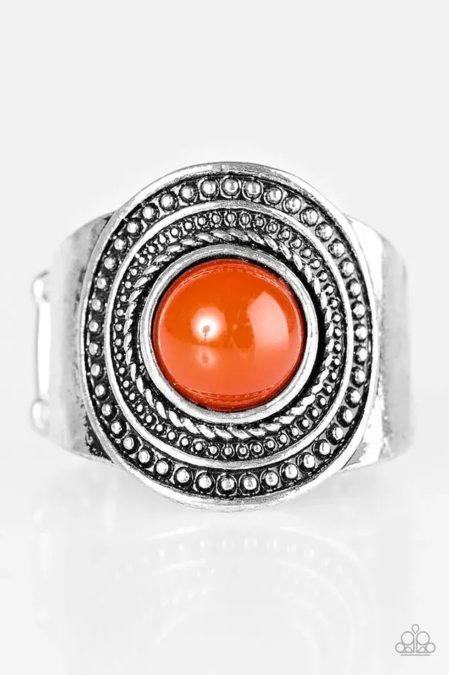Rings Paparazzi Jewelry Paparazzi Ring Target Trance Orange