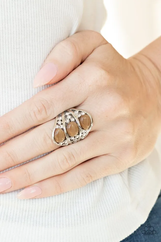 Rings Paparazzi Jewelry Paparazzi Ring Underrated Shimmer Brown