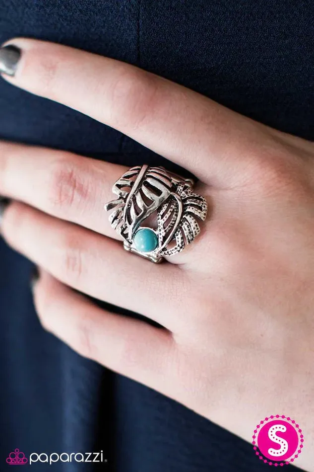 Rings Paparazzi Ring Flock Together Blue Paparazzi Jewelry