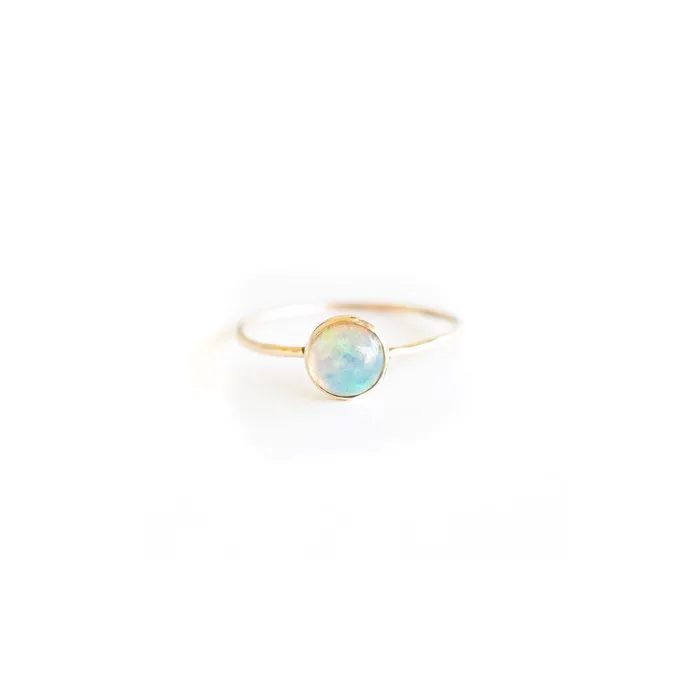 Rings TheRoseGypsy Gold Filled Natural Opal Ring