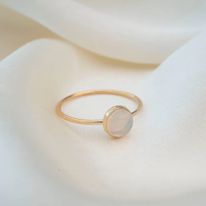 Rings TheRoseGypsy Gold Filled Natural Opal Ring