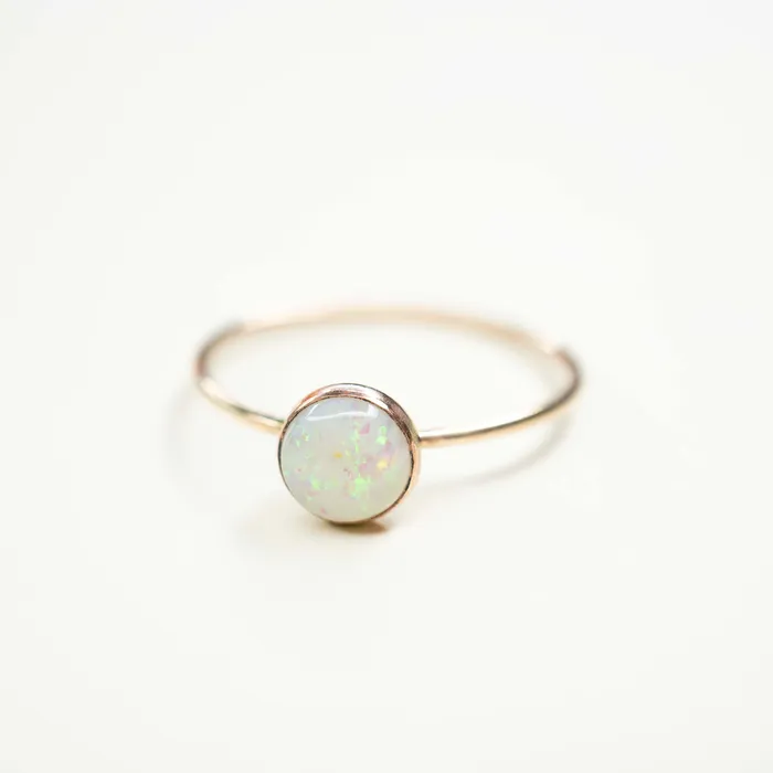 Rings TheRoseGypsy Gold Filled Natural Opal Ring