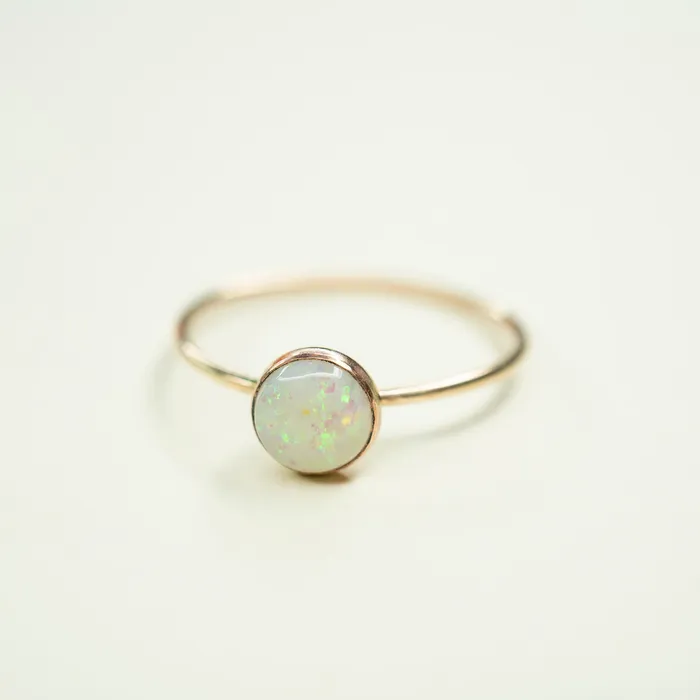 Rings TheRoseGypsy Gold Filled Natural Opal Ring