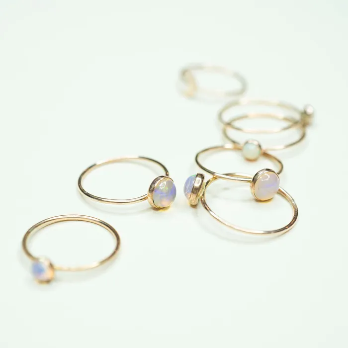 Rings TheRoseGypsy Gold Filled Natural Opal Ring