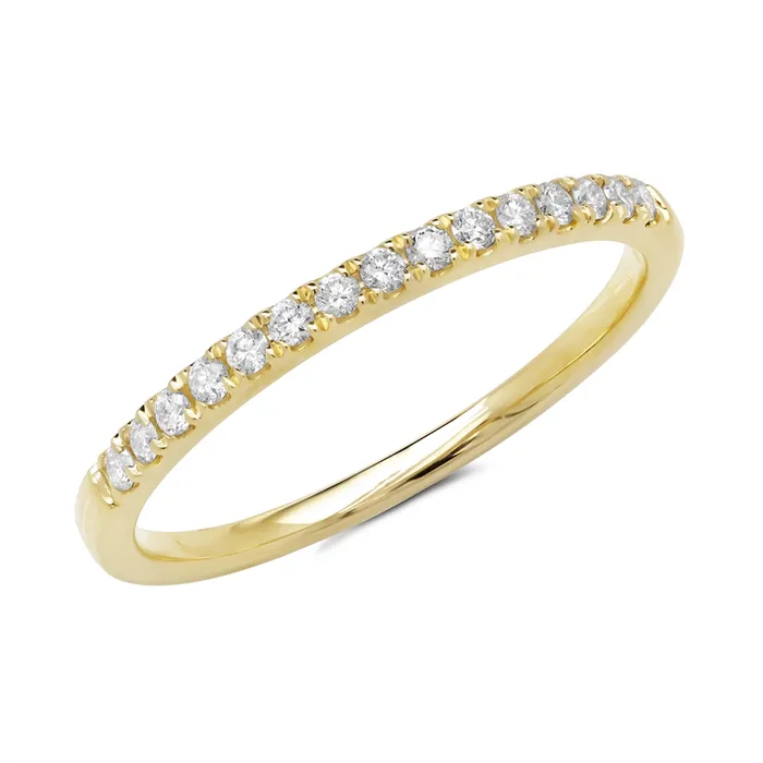 Rings Wedding Bands 14K Yellow Gold Diamond Band