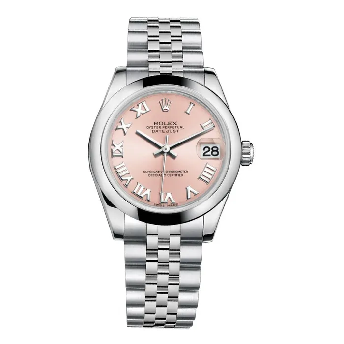 Rolex Bracelets Rolex Datejust 31mm Ref 1782400033 Pink Roman Dial Stainless Steel Jubilee Bracelet Womens Watch Rolex Bracelets Rolex Datejust 31mm Ref 1782400033 Pink Roman Dial Stainless Steel Jubilee Bracelet Womens Watch