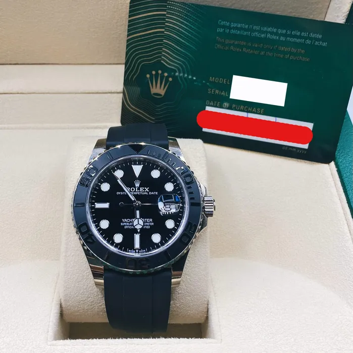Rolex Bracelets Rolex Yachtmaster 42mm Ref 2266590002 Black Dial 18K White Gold Case Black Oysterflex Bracelet Mens Watch Rolex Bracelets Rolex Yachtmaster 42mm Ref 2266590002 Black Dial 18K White Gold Case Black Oysterflex Bracelet Mens Watch