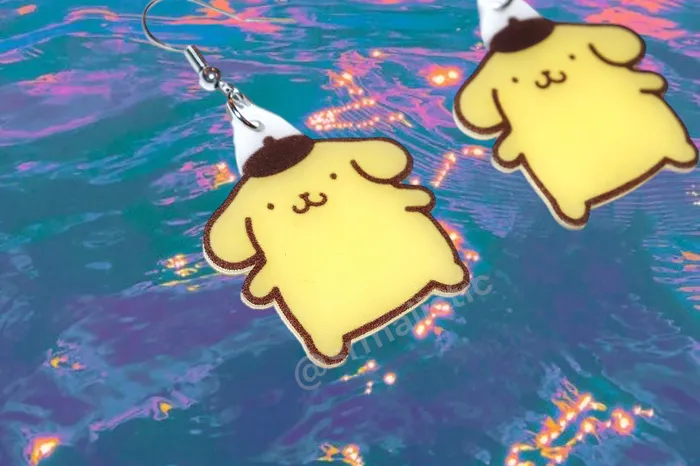Sam Makes Things Earrings Pompompurin Cute Sanrio Dog Character Handmade Earrings