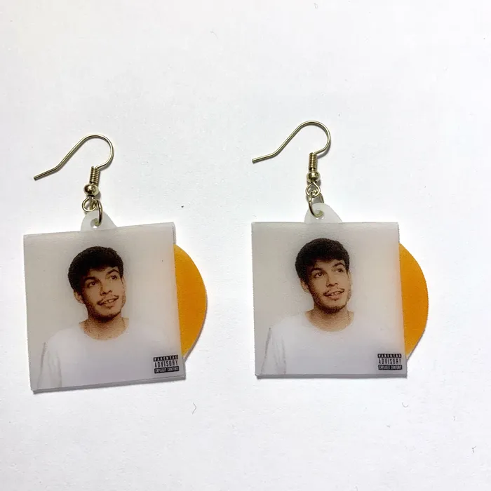 Sam Makes Things Earrings Rex Orange County Collection of Vinyl Album Handmade Earrings