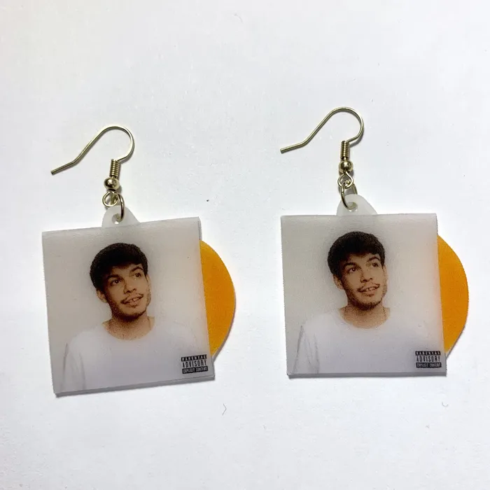 Sam Makes Things Earrings Rex Orange County Collection of Vinyl Album Handmade Earrings