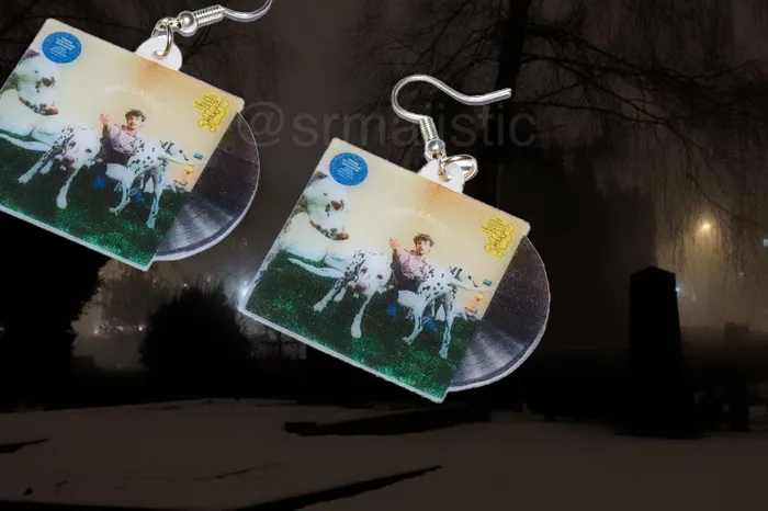 Sam Makes Things Earrings Rex Orange County Collection of Vinyl Album Handmade Earrings