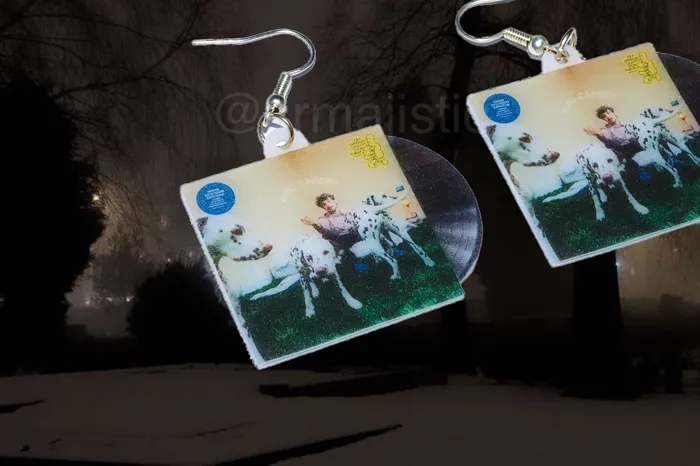 Sam Makes Things Earrings Rex Orange County Collection of Vinyl Album Handmade Earrings