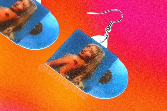 Sam Makes Things Earrings Sabrina Carpenter Short n Sweet Vinyl Album Handmade Earrings Sam Makes Things Earrings Sabrina Carpenter Short n Sweet Vinyl Album Handmade Earrings