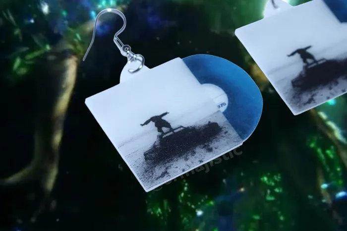 Sam Makes Things Earrings The 1975 Being Funny in a Foreign Language Vinyl Album Handmade Earrings