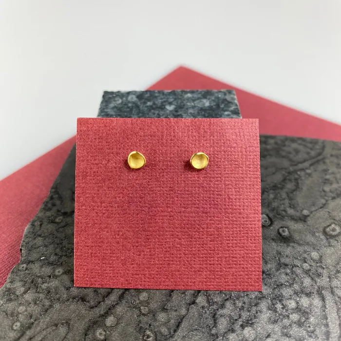 Sarah Richardson Jewelry Earrings Small Pod Post Earrings in Gold Vermeil