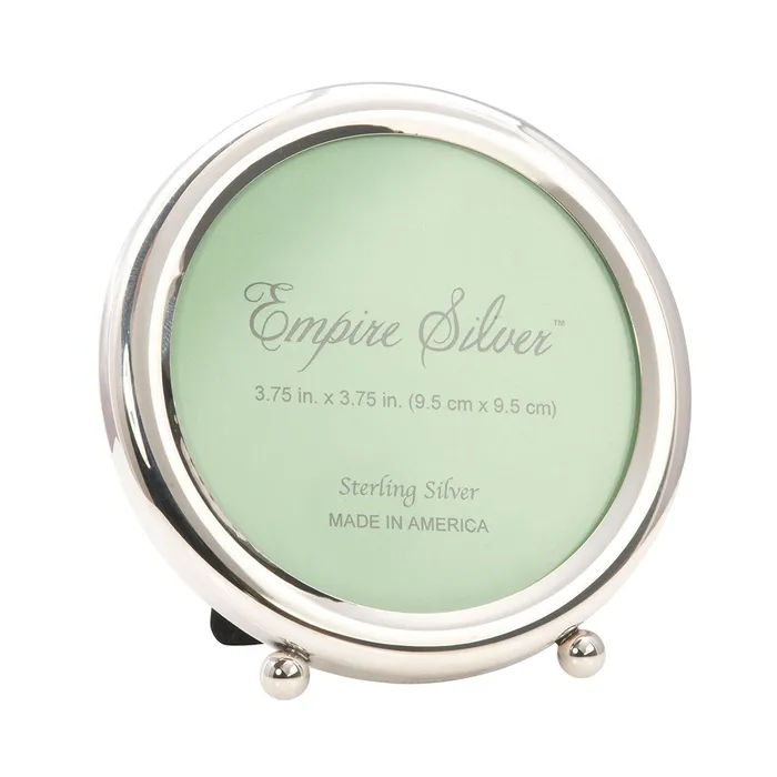 Sterling Silver Round Footed Picture Frame Croghans Rings