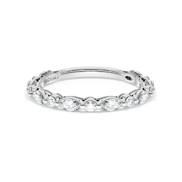 Tacori 18K White Gold Diamond Band Tacori Rings