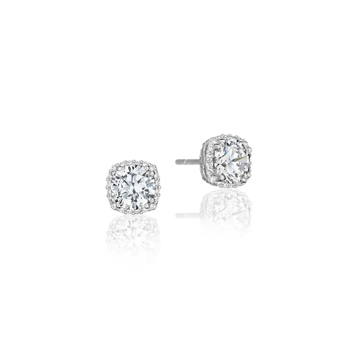 Tacori Earrings Tacori 14K White Gold Dantela Diamond Bloom Earring Mounts 6mm Tacori Earrings Tacori 14K White Gold Dantela Diamond Bloom Earring Mounts 6mm