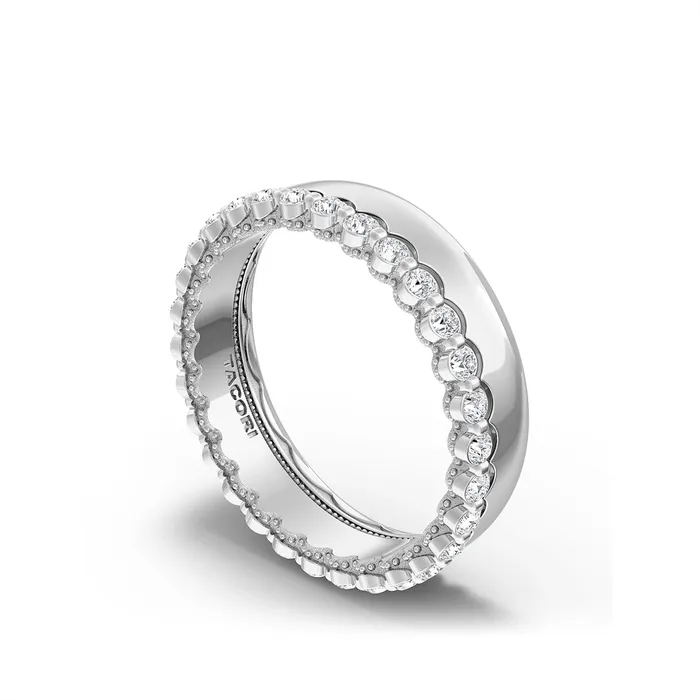 Tacori Rings Tacori 18K White Gold Diamond 6mm Band