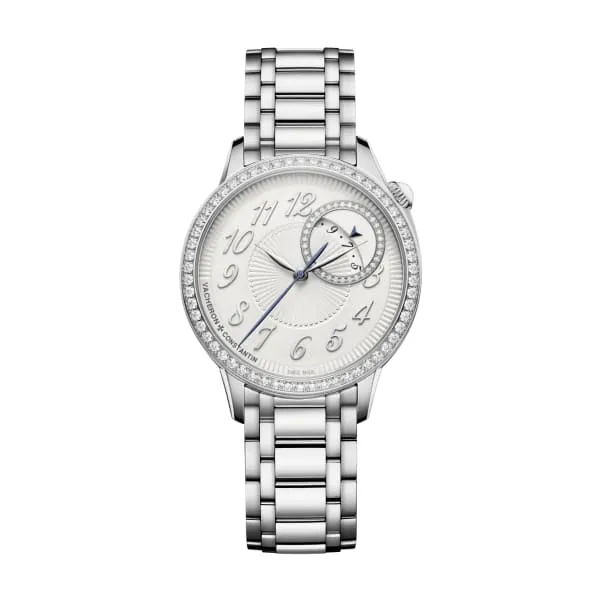 Vacheron Constantin Egerie 35mm Ref 4605F110AB495 Opaline Silver Pleated Dial Diamond Bezel Stainless Steel Bracelet Vacheron Constantin Bracelets Vacheron Constantin Egerie 35mm Ref 4605F110AB495 Opaline Silver Pleated Dial Diamond Bezel Stainless Steel Bracelet Vacheron Constantin Bracelets