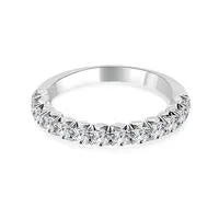 Wedding Bands 14K White Gold Diamond Prism Band Rings