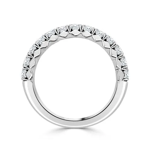 Wedding Bands 14K White Gold Diamond Prism Band Rings