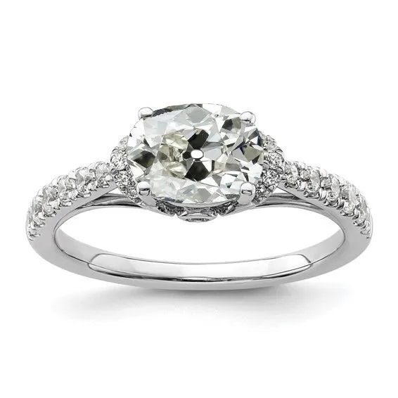14K Gold Oval Old Miner Real Natural Earth Mined Diamond Ring Bridge Accents 450 Carats HarryChadEntcom Rings 14K Gold Oval Old Miner Real Natural Earth Mined Diamond Ring Bridge Accents 450 Carats HarryChadEntcom Rings