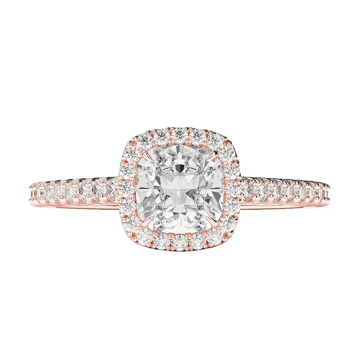 230 Ct Natural Earth Mined Diamonds Wedding Halo Ring Rose Gold 14K GB Rings 230 Ct Natural Earth Mined Diamonds Wedding Halo Ring Rose Gold 14K GB Rings