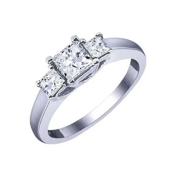 250 Ct Princess Cut 3 Stone Natural Earth Mined Diamond Engagement Ring White Gold GB Rings 250 Ct Princess Cut 3 Stone Natural Earth Mined Diamond Engagement Ring White Gold GB Rings