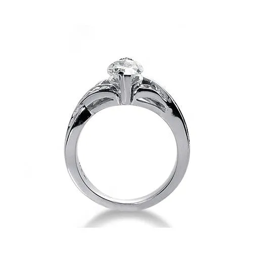 261 Carat Natural Earth Mined Diamonds Marquise Cut Engagement Ring White Gold GB Rings