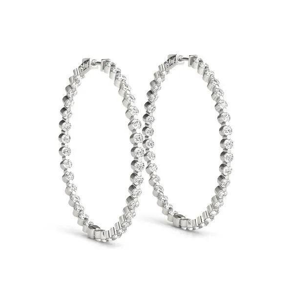 280 Ct F Vvs1 Sparkling Natural Earth Mined Diamonds Women Hoop Earrings Gold White 14K GB Earrings 280 Ct F Vvs1 Sparkling Natural Earth Mined Diamonds Women Hoop Earrings Gold White 14K GB Earrings