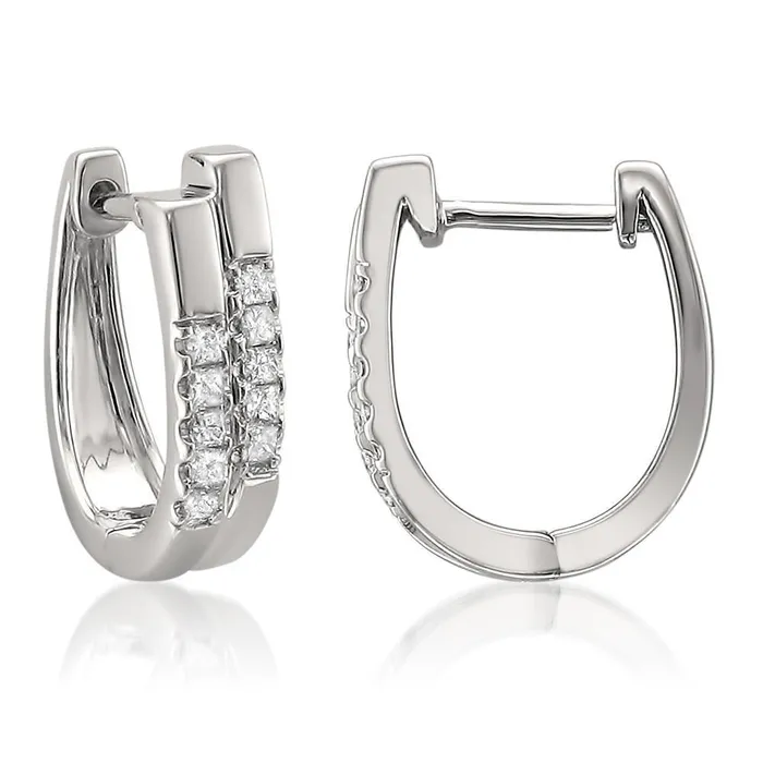 2 Ct Prong Set Round Cut Natural Earth Mined Diamond Hoop Earring GB Earrings 2 Ct Prong Set Round Cut Natural Earth Mined Diamond Hoop Earring GB Earrings
