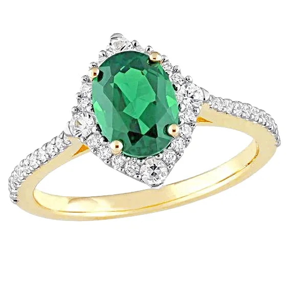 320 Carats Green Emerald And Natural Earth Mined Diamonds Engagement Ring Two Tone Gold 14K GB Rings 320 Carats Green Emerald And Natural Earth Mined Diamonds Engagement Ring Two Tone Gold 14K GB Rings