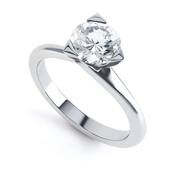 3 Prong Set Round 175 Carats Natural Earth Mined Diamond Solitaire Ring White Gold 14K GB Rings 3 Prong Set Round 175 Carats Natural Earth Mined Diamond Solitaire Ring White Gold 14K GB Rings