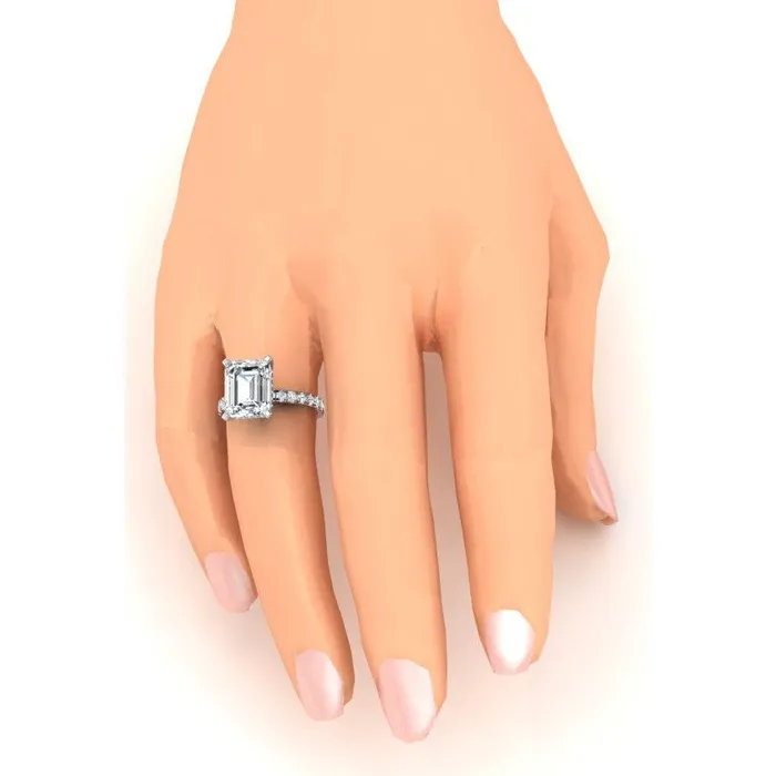 Big Emerald Lab Grown Diamond Engagement Ring HarryChadEntcom Rings Big Emerald Lab Grown Diamond Engagement Ring HarryChadEntcom Rings