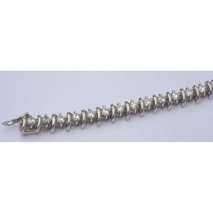 Bracelets GB 450 Carat Real Natural Earth Mined Diamond Tennis Bracelet Jewelry Antique Style S Link
