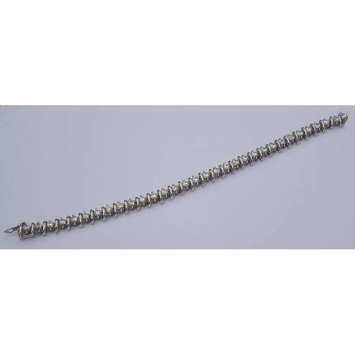 Bracelets GB 450 Carat Real Natural Earth Mined Diamond Tennis Bracelet Jewelry Antique Style S Link