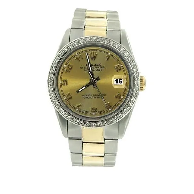 Bracelets Oyster Bracelet Ss Gold Gents Datejust Watch Arabic Dial Rolex QUICK SET GB Bracelets Oyster Bracelet Ss Gold Gents Datejust Watch Arabic Dial Rolex QUICK SET GB