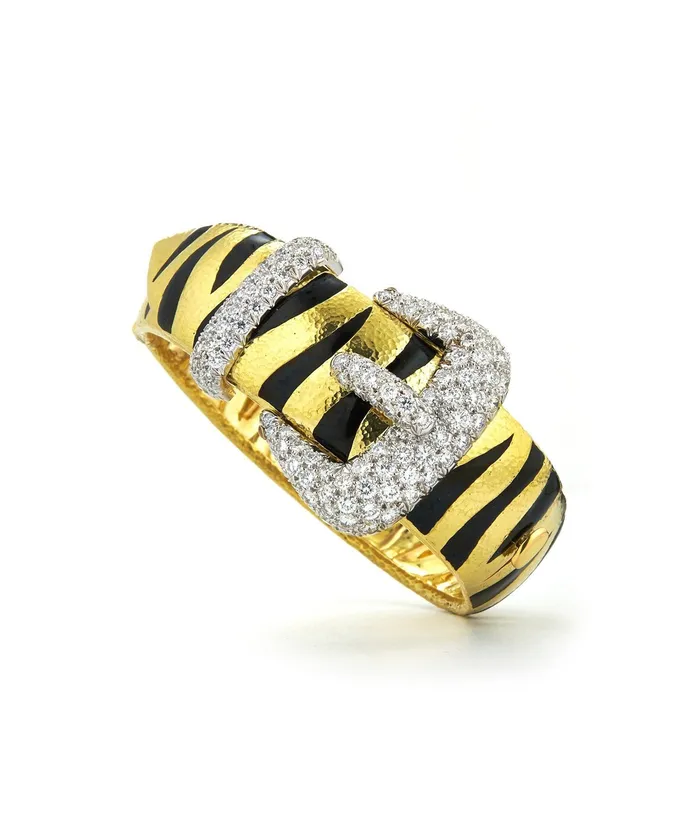 David Webb Workshop Bracelets Tiger Stripe Belt Bracelet