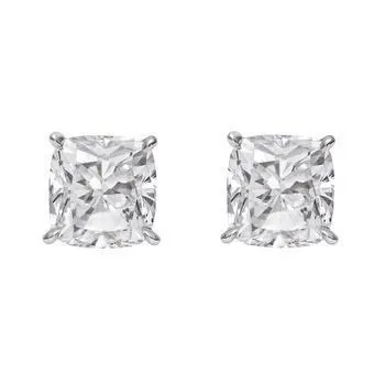 Earrings Eagle Claws Cushion Cut Natural Earth Mined Diamond Stud Earring Gold Jewelry Prong Set GB Earrings Eagle Claws Cushion Cut Natural Earth Mined Diamond Stud Earring Gold Jewelry Prong Set GB