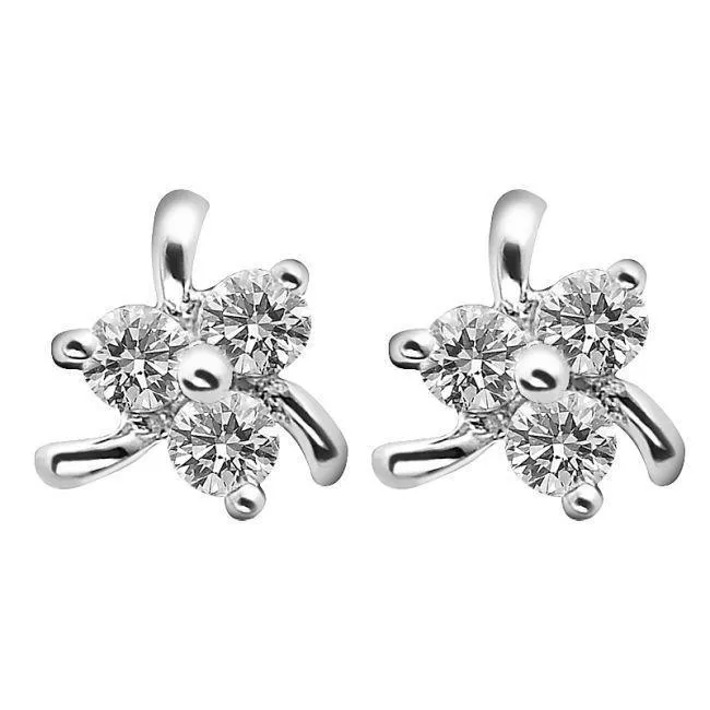 Earrings GB 3 Stone Stud Earrings 240 Carats Round Natural Earth Mined Diamonds White Gold 14K Earrings GB 3 Stone Stud Earrings 240 Carats Round Natural Earth Mined Diamonds White Gold 14K
