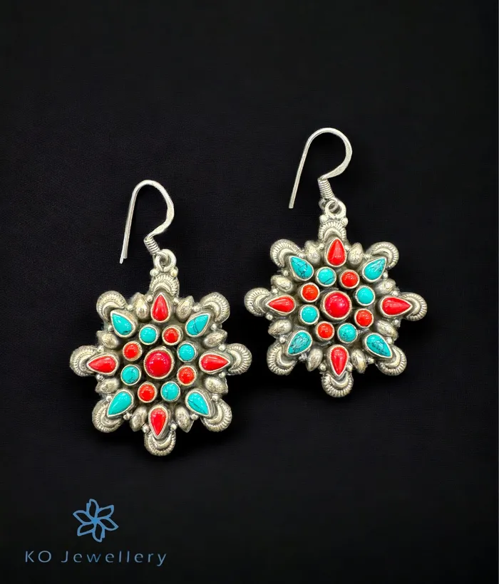 Earrings Gemstone The Adviti Silver Gemstone Earrings