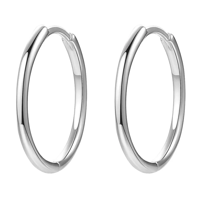 Earrings Hey Happiness Slim Hoop Earrings Sterling Silver Gold Earrings Hey Happiness Slim Hoop Earrings Sterling Silver Gold