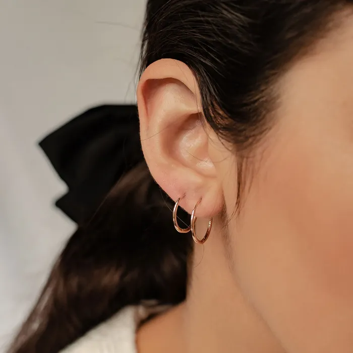 Earrings Hey Happiness Slim Hoop Earrings Sterling Silver Gold Earrings Hey Happiness Slim Hoop Earrings Sterling Silver Gold