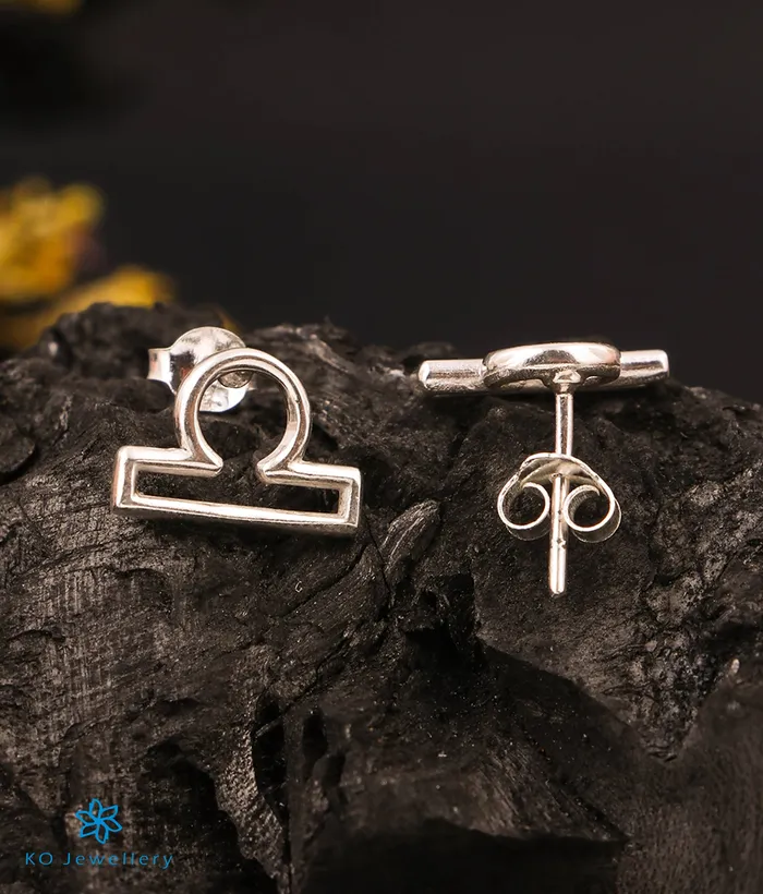 Earrings Imported The Libra Zodiac Silver Earring