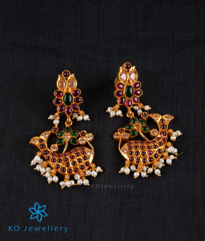 Earrings Silversmith The Varuna Silver Fish Earrings Round Pearls