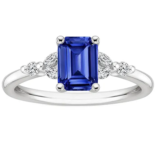 Engagement Ring With Accents Emerald Blue Sapphire Natural Earth Mined Diamond 4 Carats HarryChadEntcom Rings Engagement Ring With Accents Emerald Blue Sapphire Natural Earth Mined Diamond 4 Carats HarryChadEntcom Rings