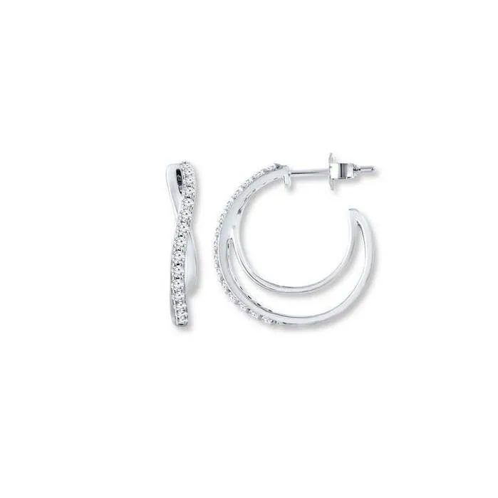 F Vvs1 24 Ct Round Cut Natural Earth Mined Diamond Lady Hoop Earring GB Earrings F Vvs1 24 Ct Round Cut Natural Earth Mined Diamond Lady Hoop Earring GB Earrings