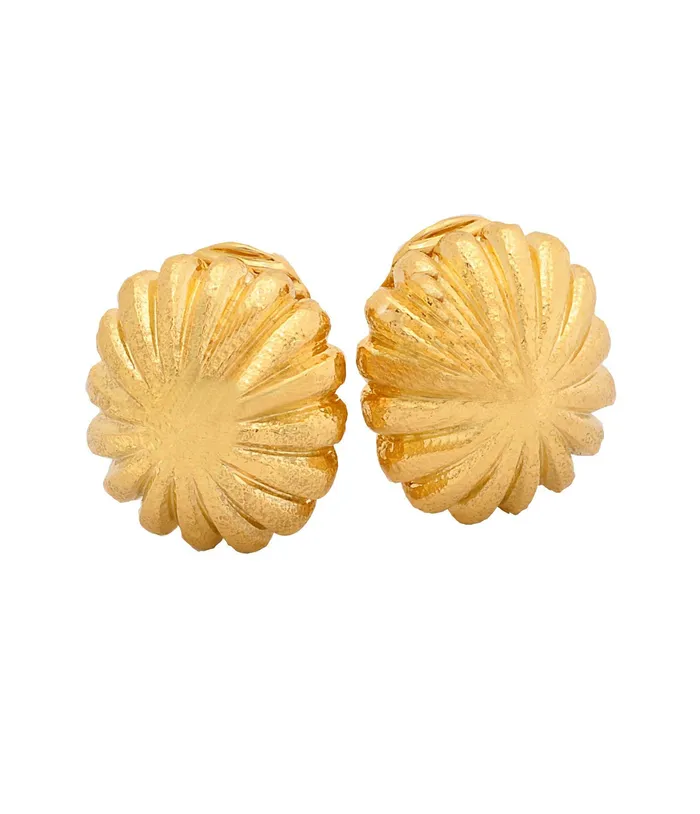 Fluted Dome Earrings David Webb Workshop Earrings