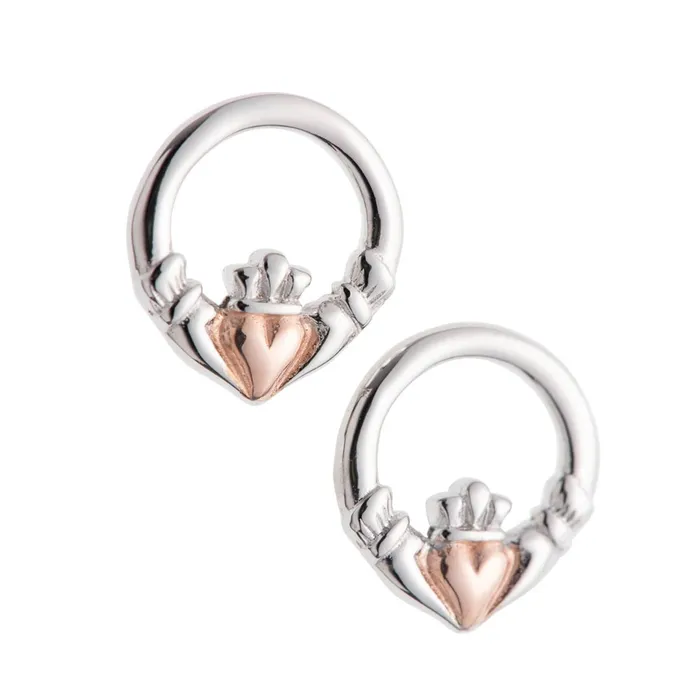 Galway Earrings Galway Rhodium Plated 925 Sterling Silver Claddagh Earrings 151 Gms Galway Earrings Galway Rhodium Plated 925 Sterling Silver Claddagh Earrings 151 Gms